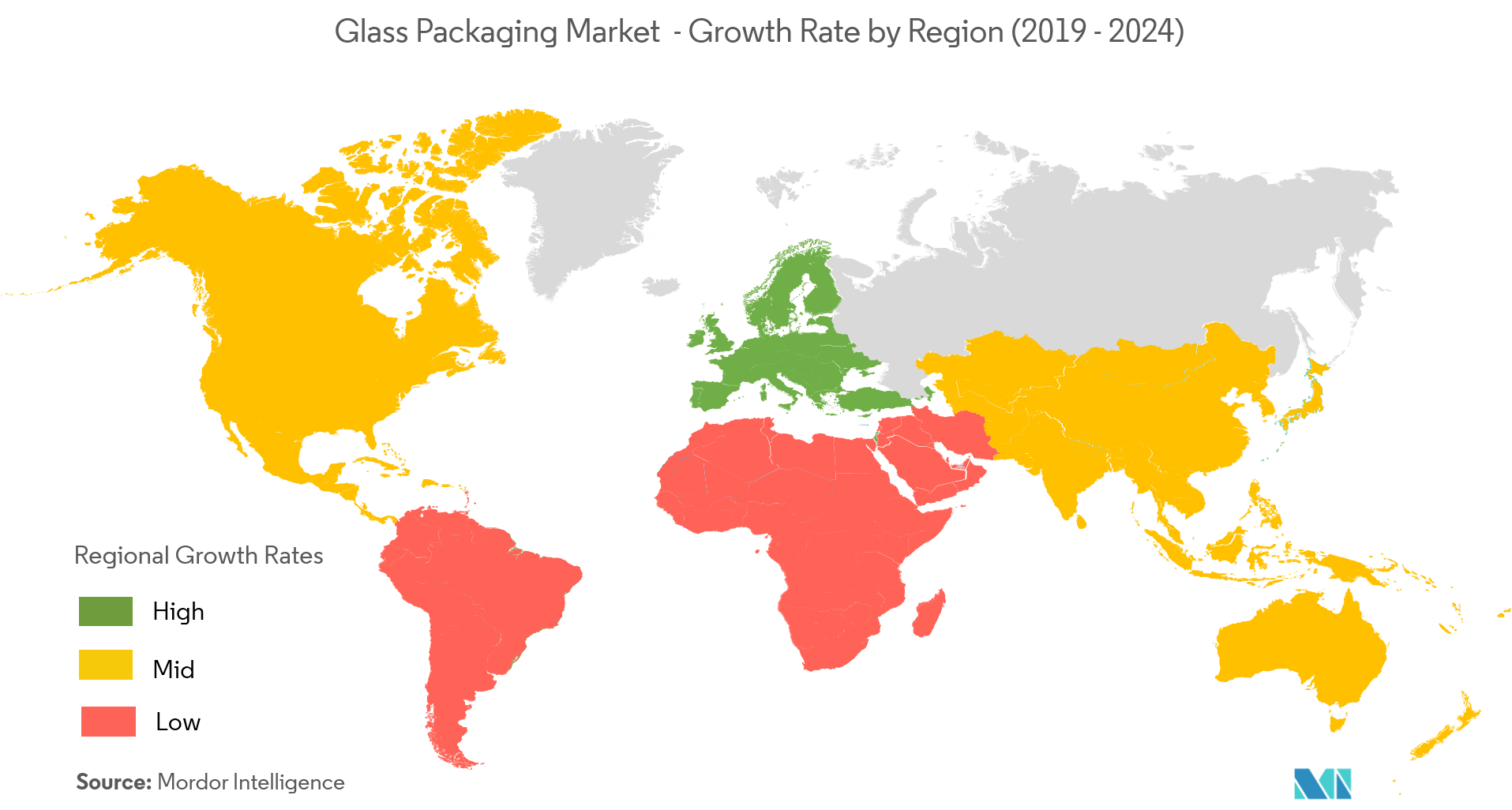Glass Packaging Market Growth Rate By Region