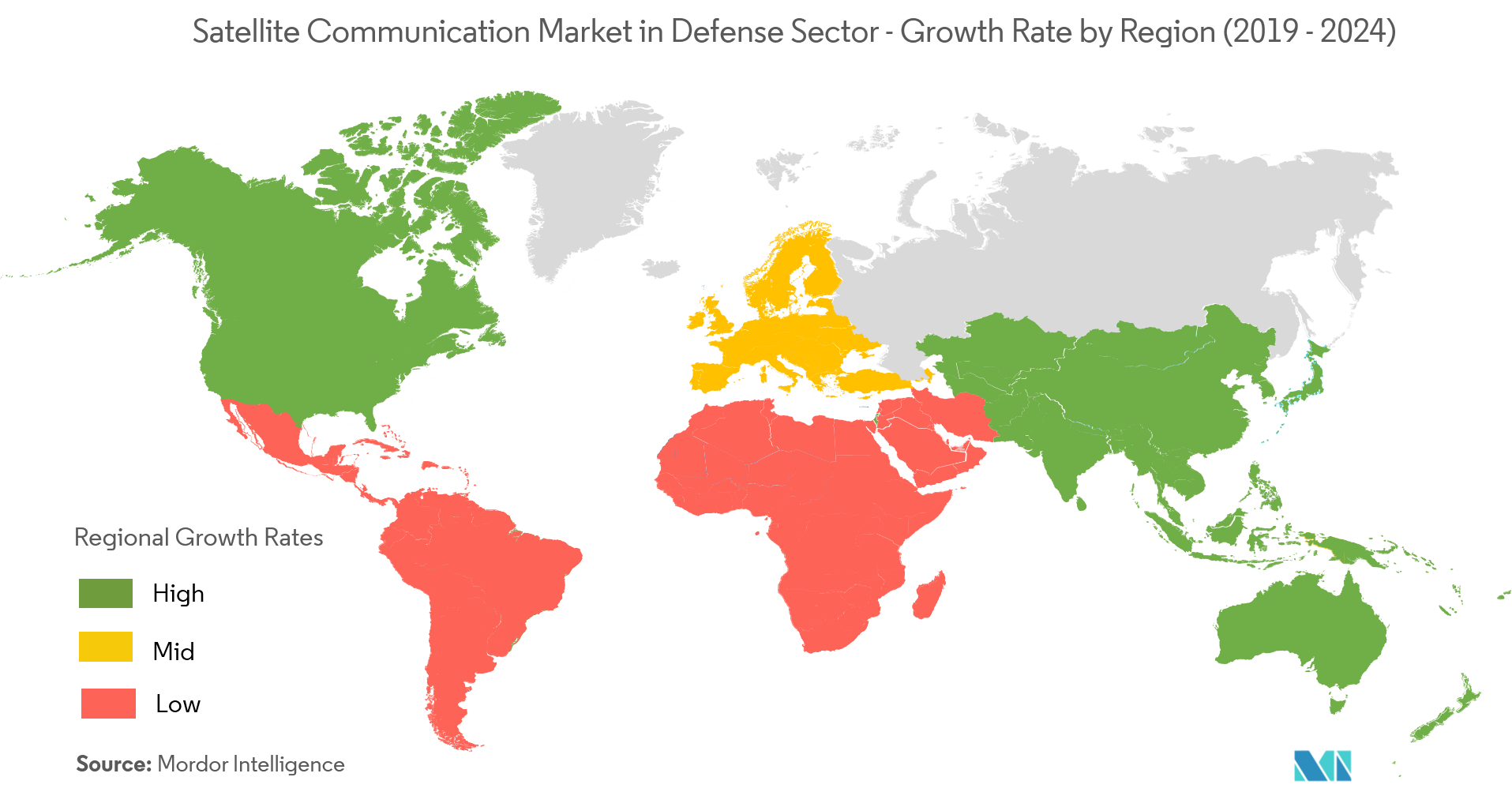  Satellite Communication Market Growth by Region