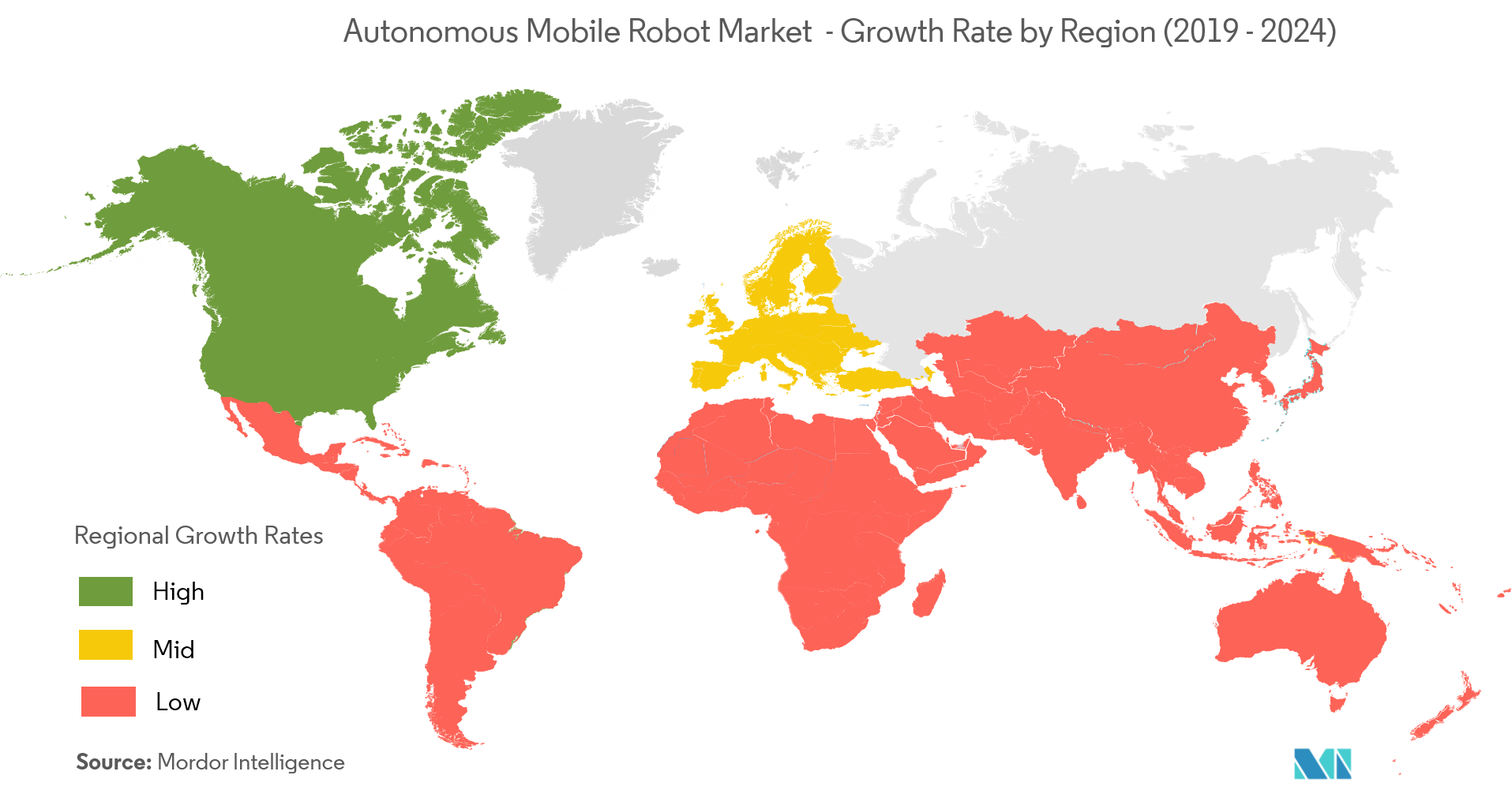  Autonomous mobile robot market Growth by Region