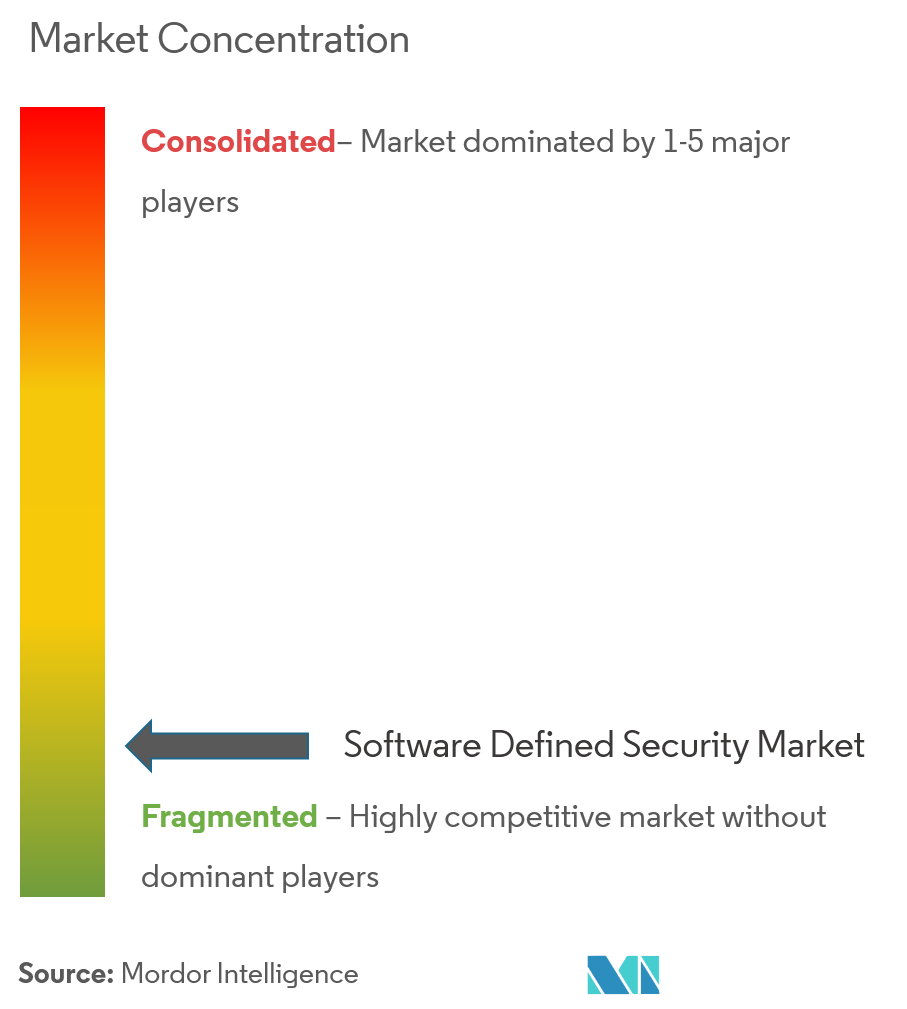 Seguridad definida por softwareConcentración del Mercado