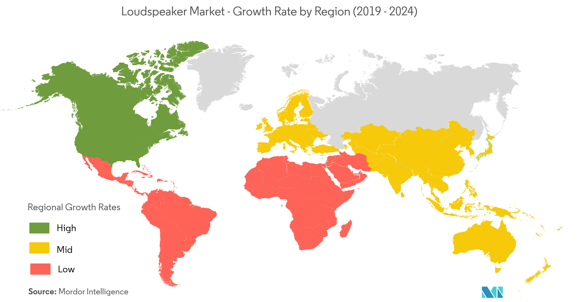 loudspeaker market Growth by Region