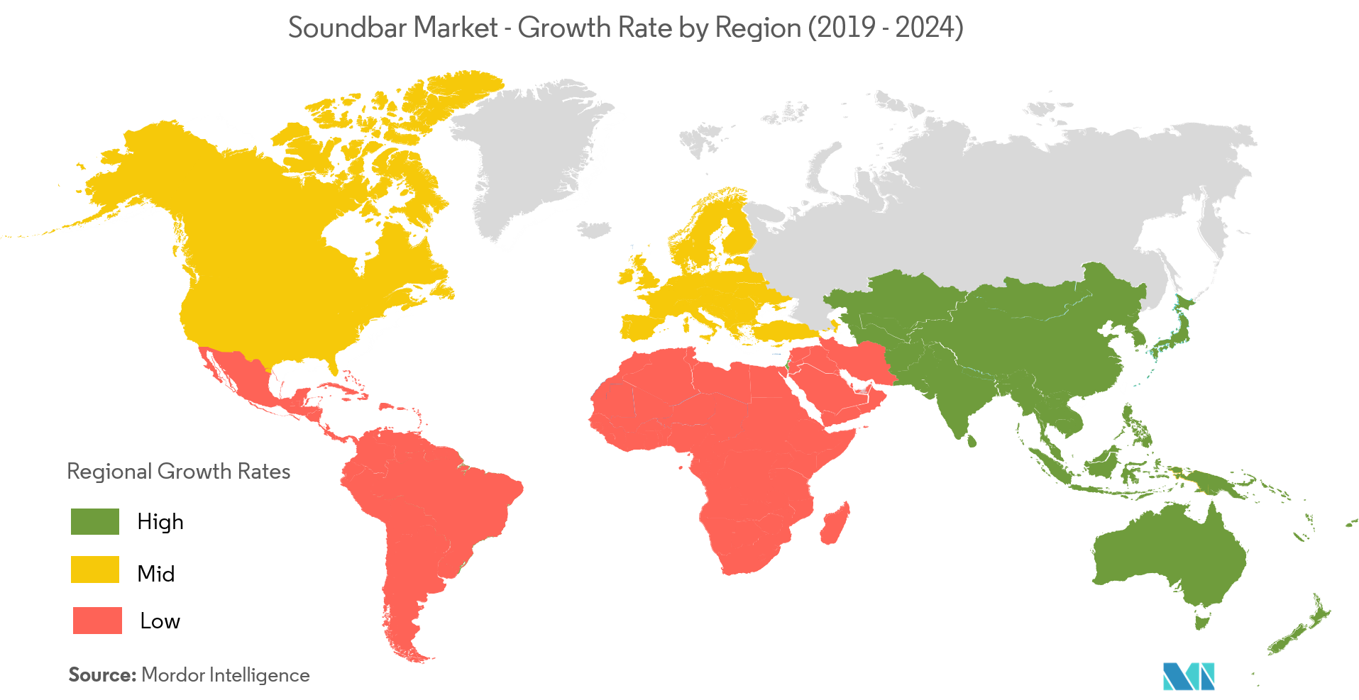 Soundbar Market Growth Rate By Region